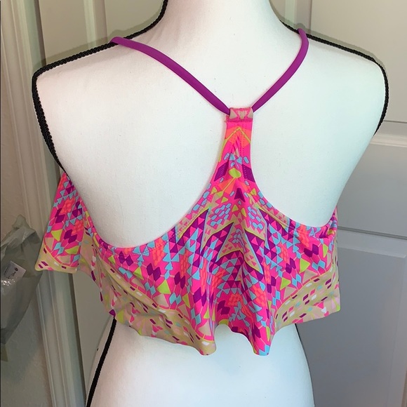 Multi color bikini top size Large - Picture 2 of 3